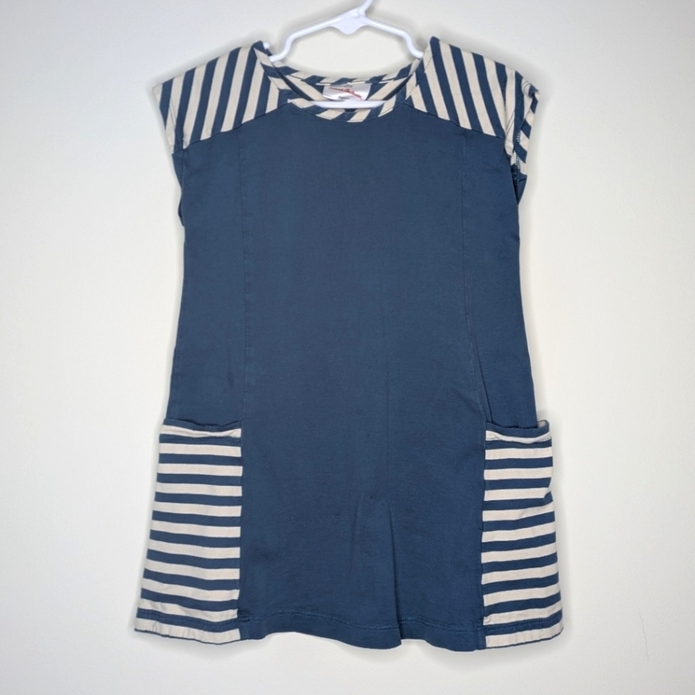 Hanna Andersson Blue Sleeveless Dress 100 4